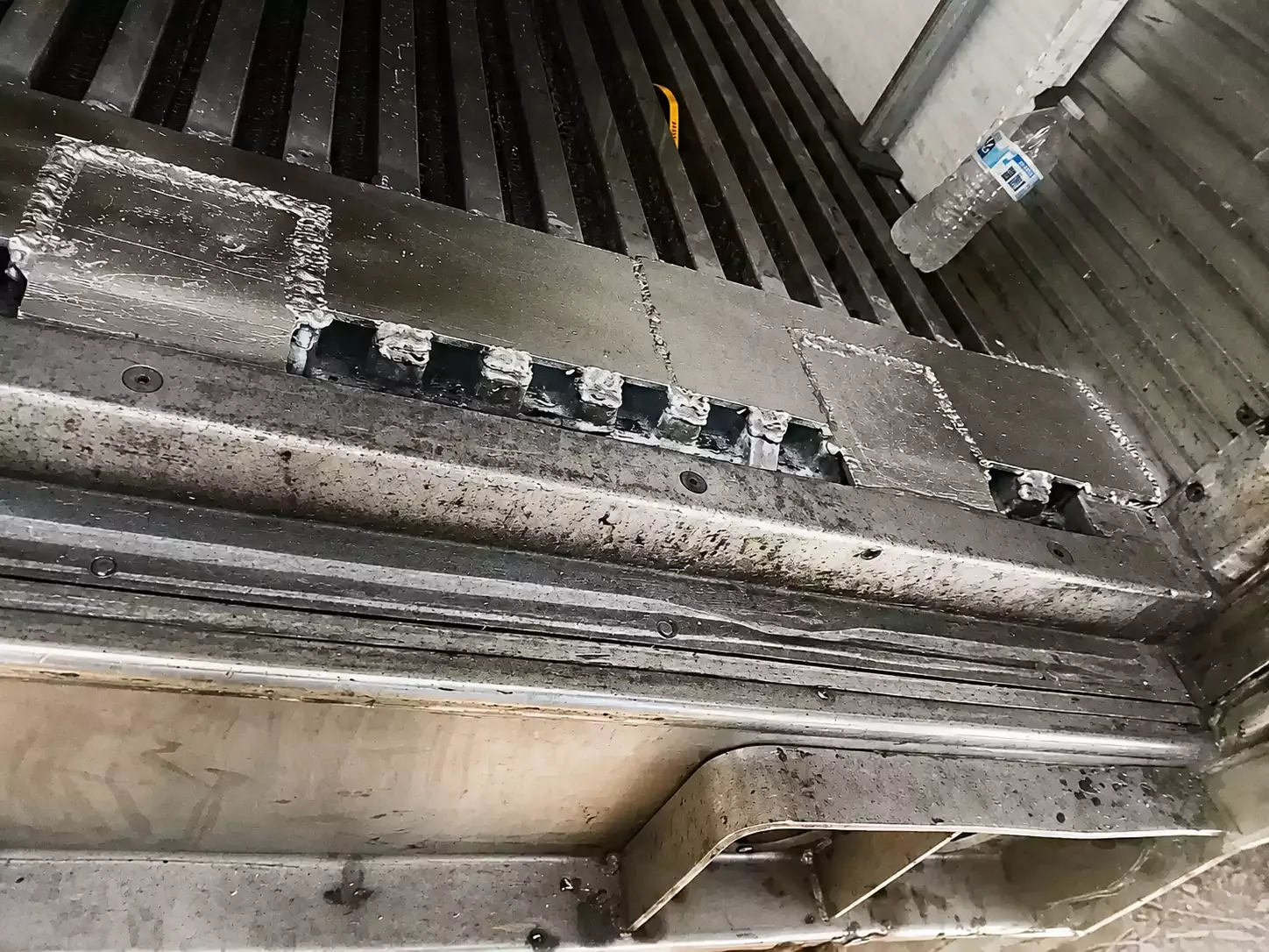 someone fixing a mechanism